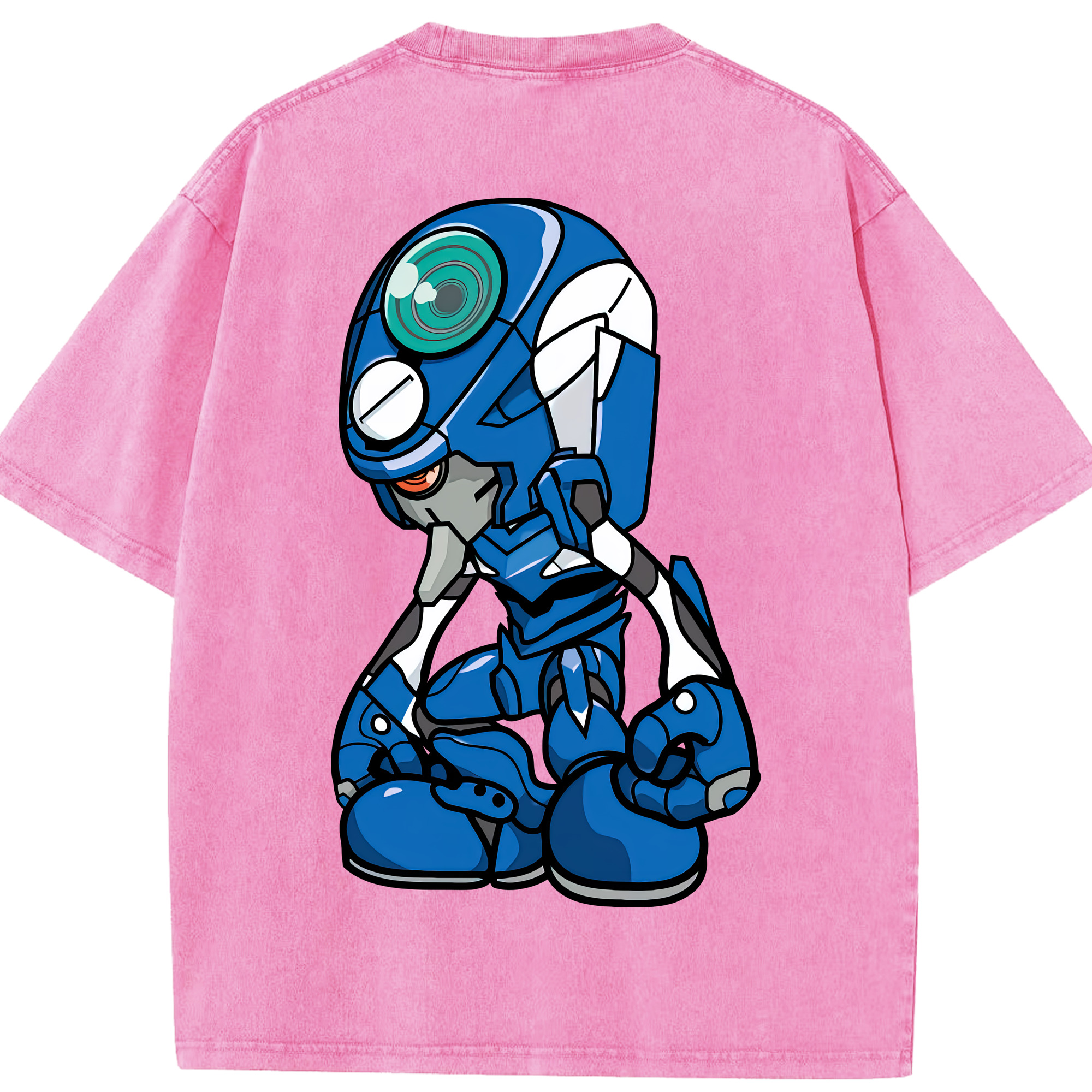 （画像用） EVA 新世紀エヴァンゲリオン 綿100% ヴィンテージ風 半袖Tシャツ（背面プリント）